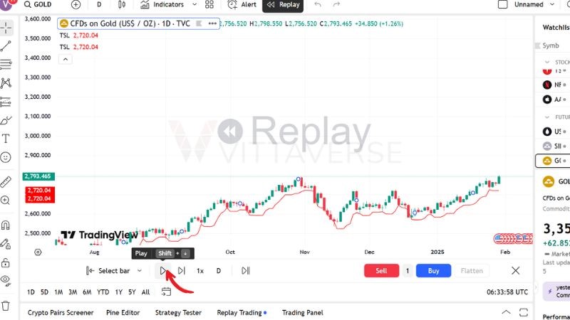 تنظیم Bar Replay