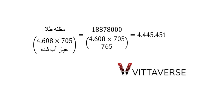 فرمول ارزش گذاری هر گرم از طلای آب شده در ایران