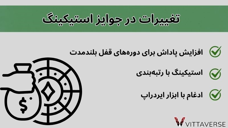 تغییرات در جوایز استیکینگ